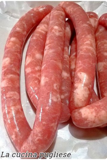 Salsiccia a punta di coltello - la cucina pugliese-