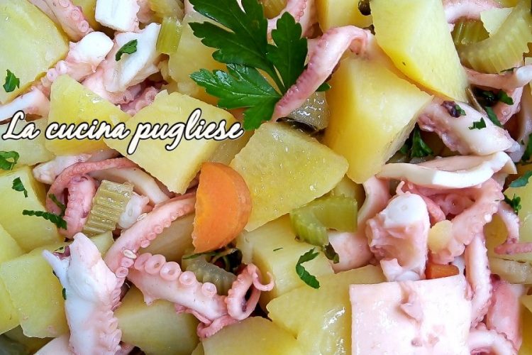 Insalata di moscardini e patate - lacucinapugliese