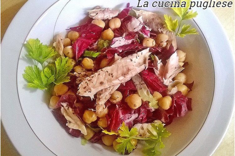 Insalata di sgombro e ceci - la cucina pugliese