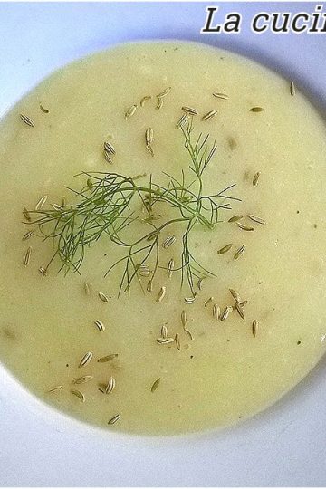 Vellutata di patate e finocchi - la cucina pugliese