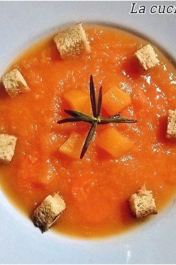 Vellutata di zucca e carote - la cucina pugliese