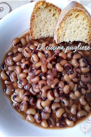 Zuppa di fagioli con l'occhio - cucinapugliese--
