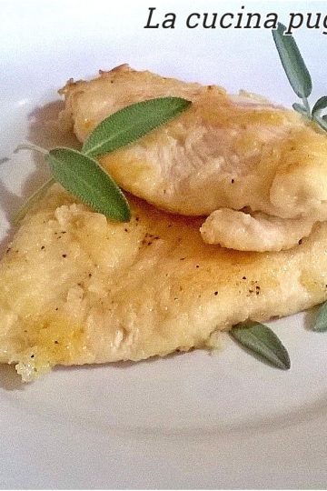 Petti di pollo al burro e salvia - la cucina pugliese