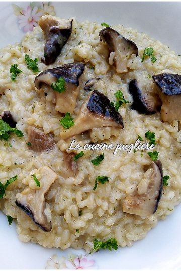 Risotto ai funghi cardoncelli - lacucinapugliese--