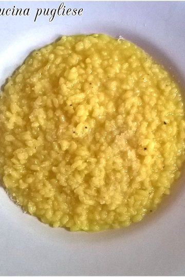 Risotto alla milanese - la cucina pugliese