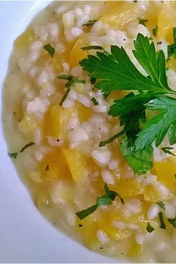 Risotto alla zucca e taleggio - la cucina pugliese