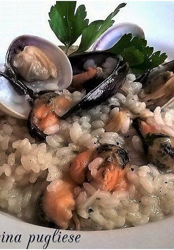 Risotto con cozze e vongole - la cucina pugliese