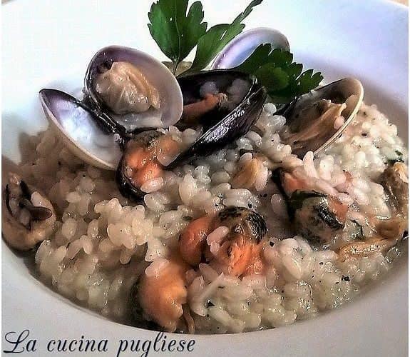 Risotto con cozze e vongole - la cucina pugliese