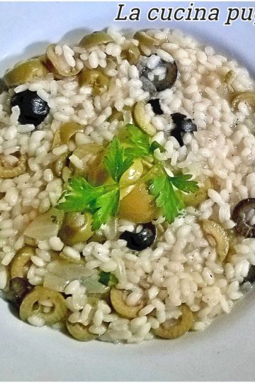 Risotto con le olive - la cucina pugliese