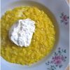 Risotto con zafferano e burrata - la cucina pugliese