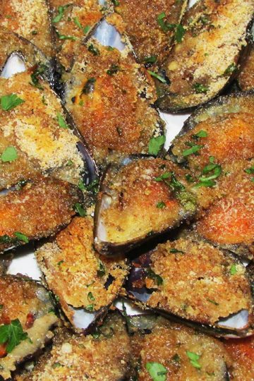 Cozze gratinate (racanate) - la cucina pugliese--