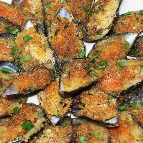 Cozze gratinate (racanate)
