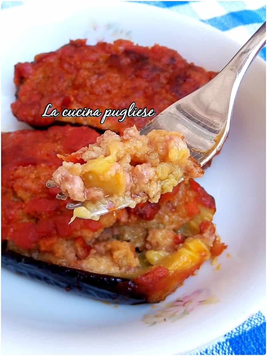 Melanzane ripiene pugliesi al forno