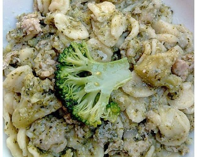 Pasta con broccoli e salsiccia - la cucina pugliese