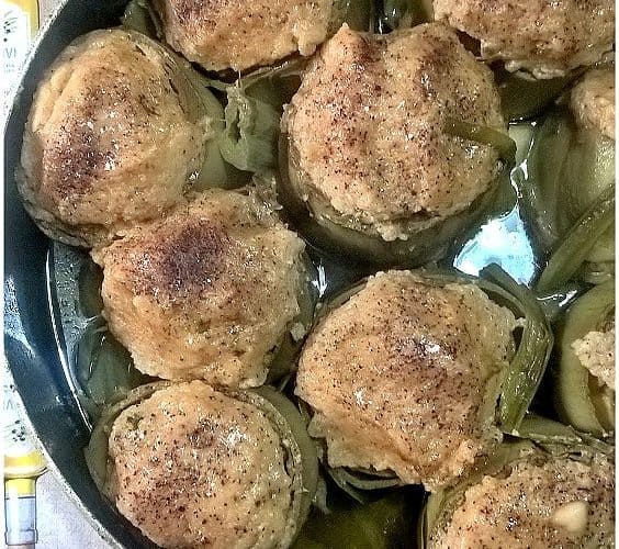 Carciofi ripieni (versione di papà)- la cucina pugliese
