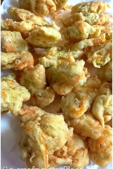 Frittelle di fiori di zucca - la cucina pugliese--