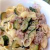 Pasta con zucchine e salsiccia - la cucina pugliese-