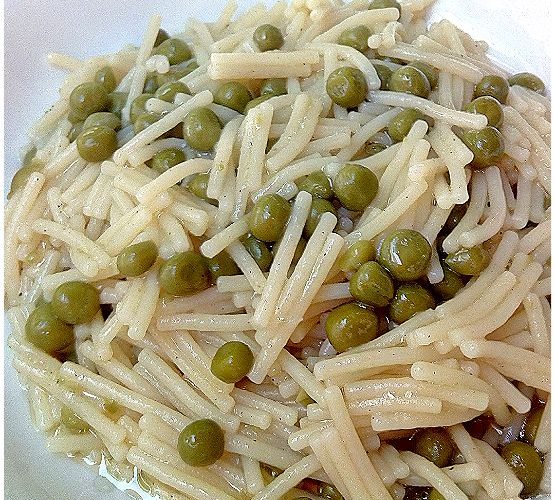 Pasta e piselli (della mamma) - la cucina pugliese