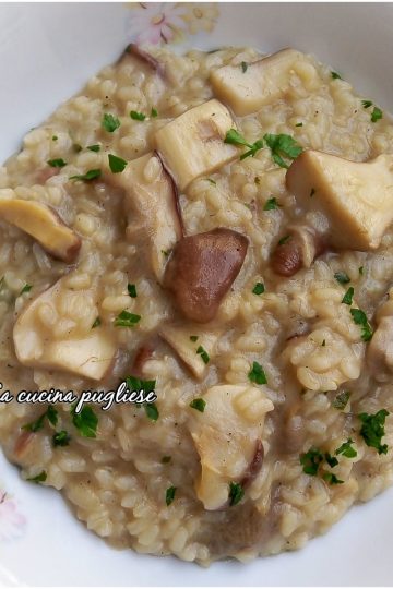 Risotto ai funghi porcini - lacucinapugliese--