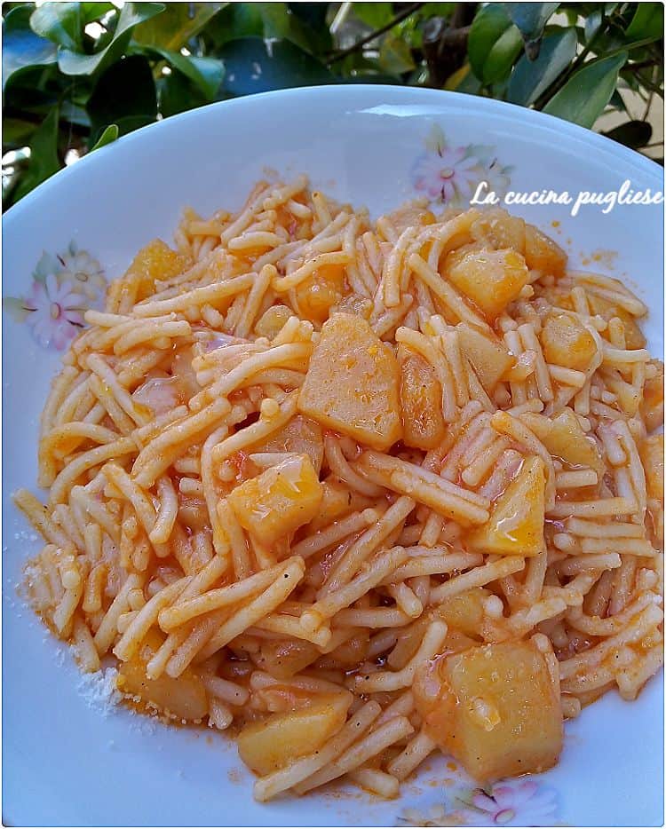 pasta e patate versione della mamma