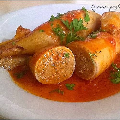 Calamari ripieni in padella