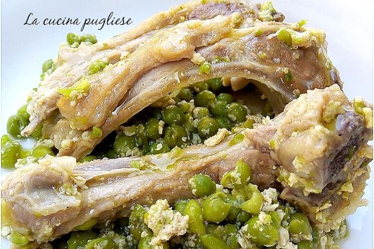 Agnello con piselli (Brodetto di Pasqua) - un piatto pasquale tipico pugliese