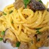 Troccoli con funghi cardoncelli e zafferano - la cucina pugliese--