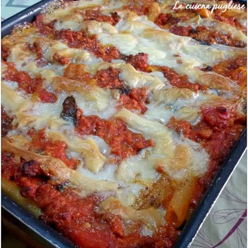 Ziti al forno alla pugliese