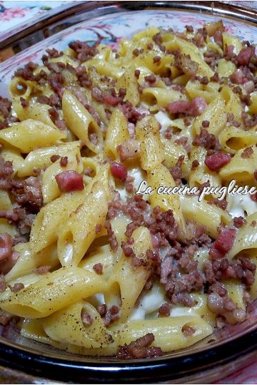 Pasta al forno in bianco - cucinapugliese