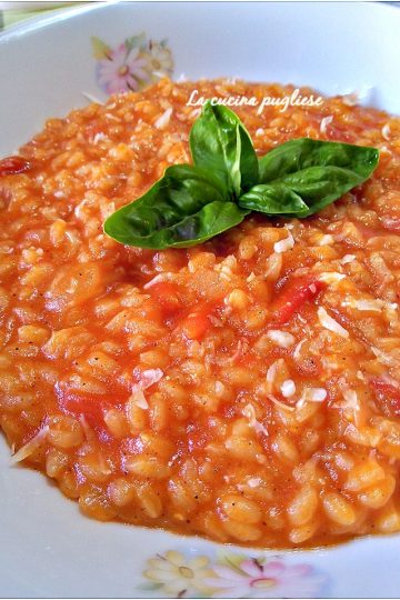 Risotto al pomodoro - lacucinapugliese--