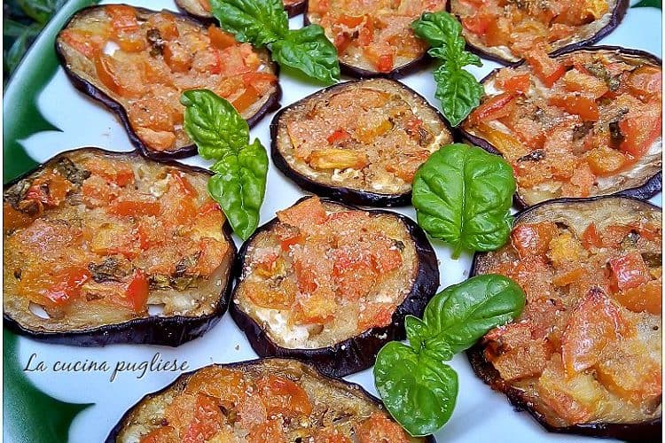 Melanzane gratinate con pomodorini - la cucina pugliese