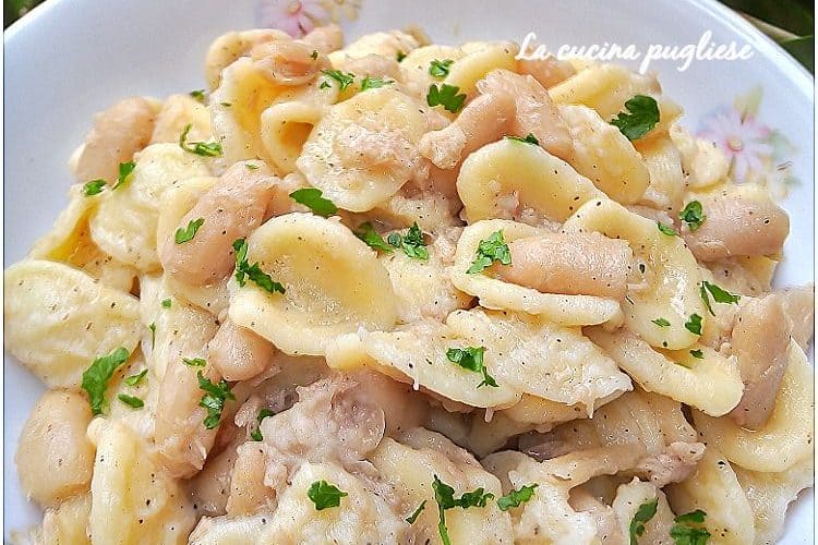 Orecchiette tonno e fagioli - lacucinapugliese--