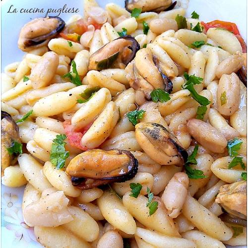 Cavatelli cozze e fagioli