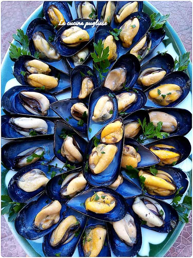 Cozze nere all'ampa cotte alla fiamma