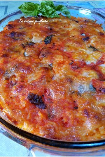 Riso al forno alla pizzaiola - la cucina pugliese