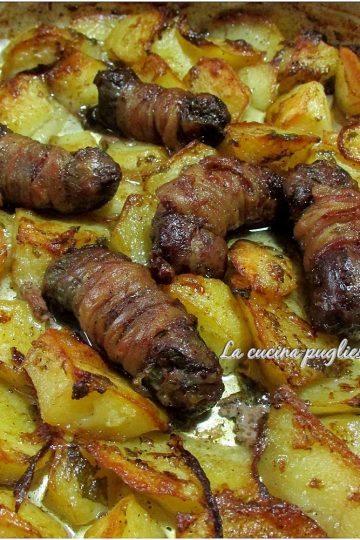 Torcinelli e patate al forno - lacucinapugliese