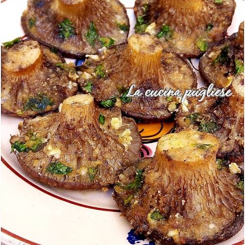 Funghi cardoncelli gratinati