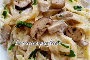 Tagliatelle ai funghi porcini - la cucina pugliese