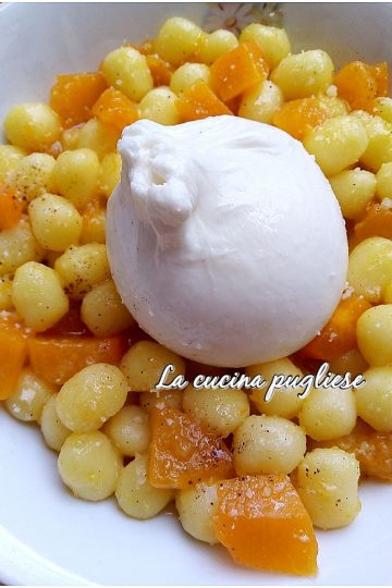 Gnocchi zucca e burrata - la cucina pugliese