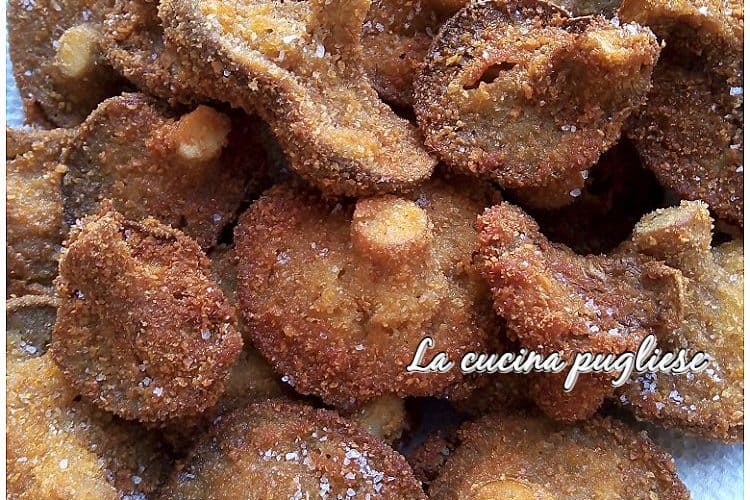 Funghi impanati e fritti - la cucina pugliese