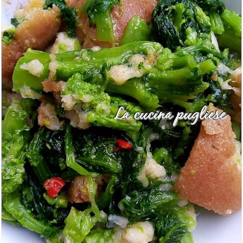 Pancotto con cime di rapa