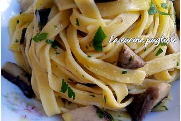 Tagliatelle ai funghi cardoncelli - lacucinapugliese