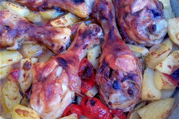 Pollo e patate al forno alla pugliese - la cucina pugliese