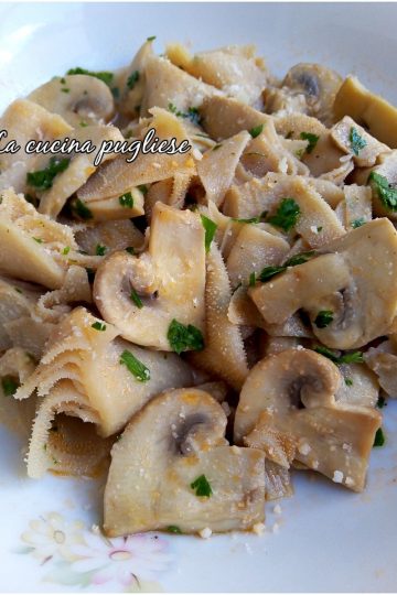 Trippa con funghi - la cucina pugliese