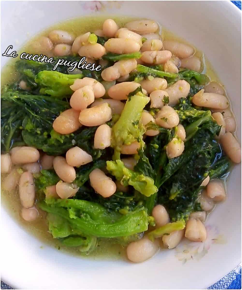 Cime di rapa e fagioli - cucinapugliese