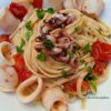 Linguine con calamari e pomodorini - lacucinapugliese di Rita Caputo