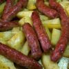 Salsiccia e patate al forno - la cucina pugliese