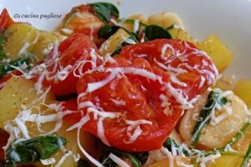Pasta Bandiera - un primo piatto pugliese semplice da preparare e molto saporito.