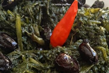 Paparine con olive nere e peperoncino